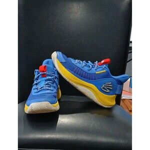 Under Armour Stephen Curry 3Z7  Basketball Sneakers. Blue/Yellow. Boys Size 5.5Y